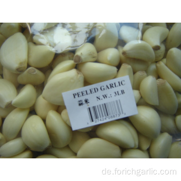 Knoblauchprodukt Geschälter Knoblauch hat keine Haut